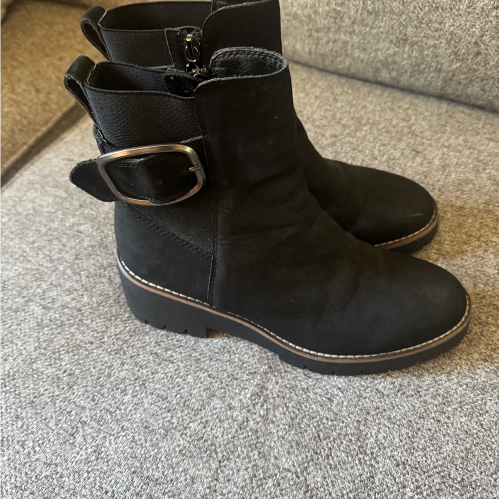 Blondo Black Moto Boots with Buckle- waterproof Sz 8.5